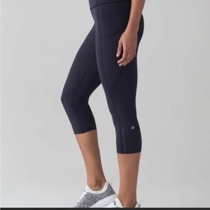 Lululemon Fast & Free Reflective High Rise Crop 19''